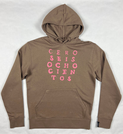 SUDADERA LETRAS 06800 MOCA UNISEX