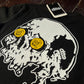 CAMISETA NEGRA CALAVERA CON MONEDAS EN LOS OJOS "CARONTE" 06800