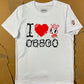 CAMISETA I LOVE 06800 X CELIPE BLANCA UNISEX