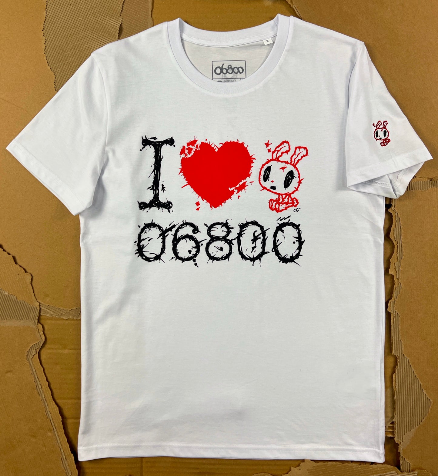 CAMISETA I LOVE 06800 X CELIPE BLANCA UNISEX