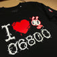 CAMISETA I LOVE 06800 X CELIPE NEGRA UNISEX