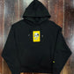 SUDADERA NEGRA CALAVERA CON MONEDAS EN LOS OJOS "CARONTE" 06800