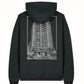 SUDADERA OVERSIZE NEGRA VINTAGE CON DISEÑO DE LA TORRE E.L.
