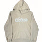 SUDADERA BEIGE CON TELA DE BORREGUITO Y BORDADO