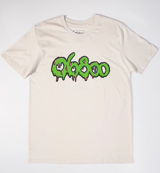 CAMISETA BLANCO VINTAGE 06800 CHICLE VERDE UNISEX