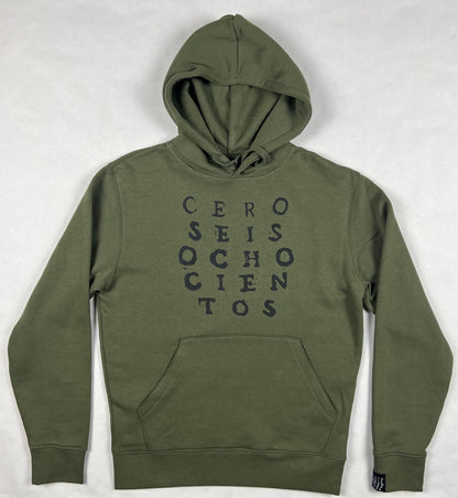 SUDADERA LETRAS 06800 VERDE CAQUI UNISEX